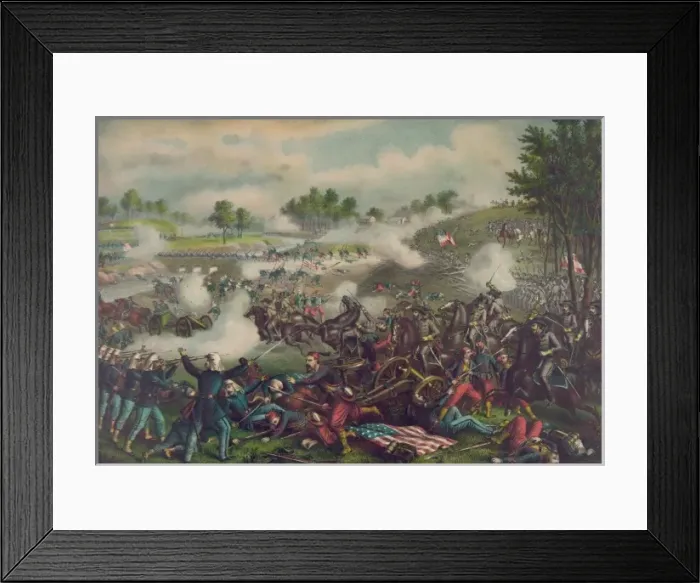 Framed Print : Battle of Bull Run--July 21st 1861--Federal (Gen. McDowell) Framed Print : Battle of Bull Run--July 21st 1861--Federal (Gen. McDowell)