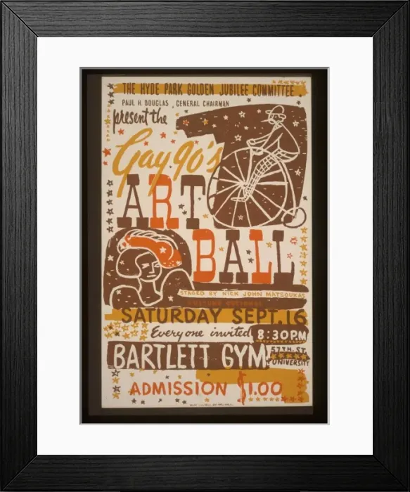 Framed Print : The Hyde Park Golden Jubilee Committee present the Gay 90 s Framed Print : The Hyde Park Golden Jubilee Committee present the Gay 90 s