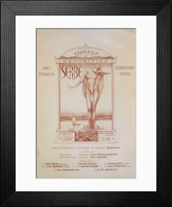 Framed Print : Concert et exposition serbe Framed Print : Concert et exposition serbe