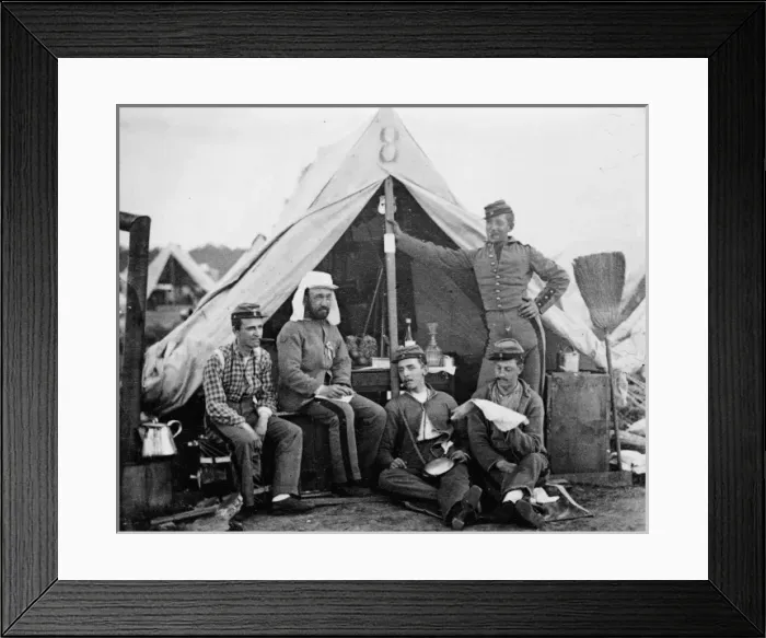 Framed Print : 7th New York State Militia, Camp Cameron, D. C Framed Print : 7th New York State Militia, Camp Cameron, D. C