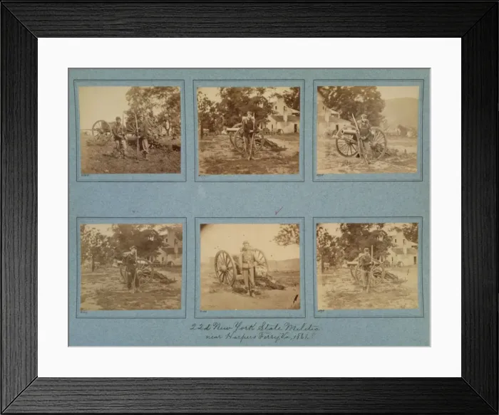 Framed Print : 22d New York State Militia near Harpers Ferry, Va. 1861 Framed Print : 22d New York State Militia near Harpers Ferry, Va. 1861