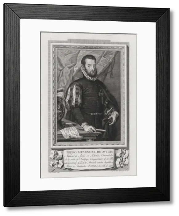Framed Print : Pedro Menendez de Aviles Framed Print : Pedro Menendez de Aviles