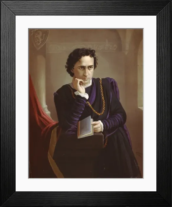 Framed Print : Edwin Booth as Hamlet Framed Print : Edwin Booth as Hamlet