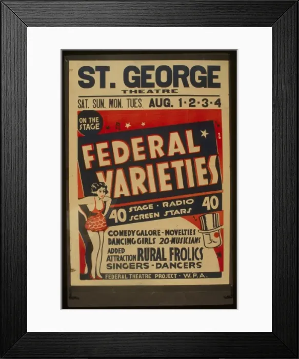 Framed Print : Federal Varieties 40 stage, radio, screen stars : Comedy gal Framed Print : Federal Varieties 40 stage, radio, screen stars : Comedy gal