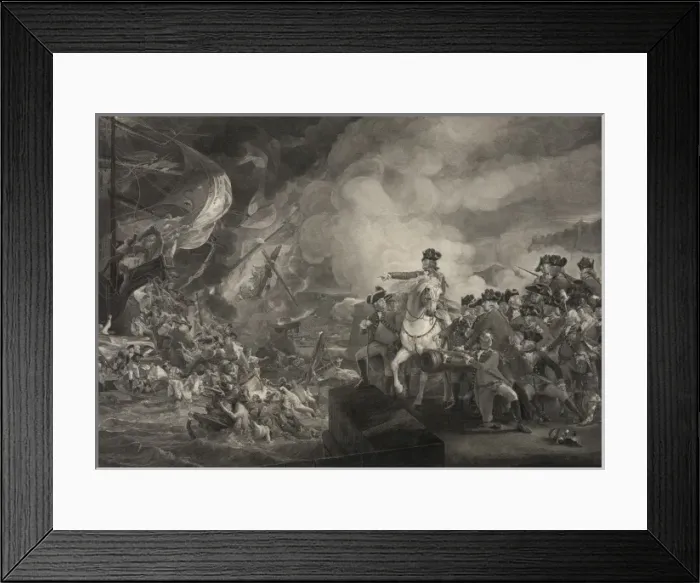 Framed Print : The seige and relief of Gibraltar Framed Print : The seige and relief of Gibraltar