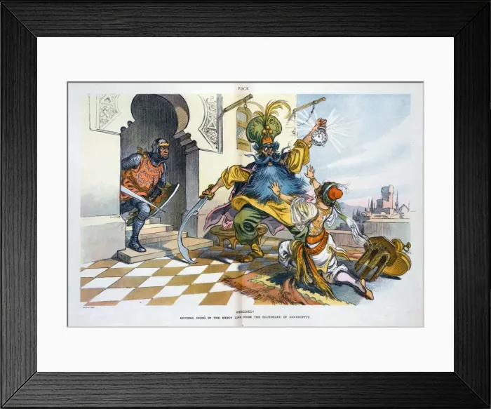 Framed Print : Rescued? Nothing doing in the mercy line from the Bluebeard Framed Print : Rescued? Nothing doing in the mercy line from the Bluebeard