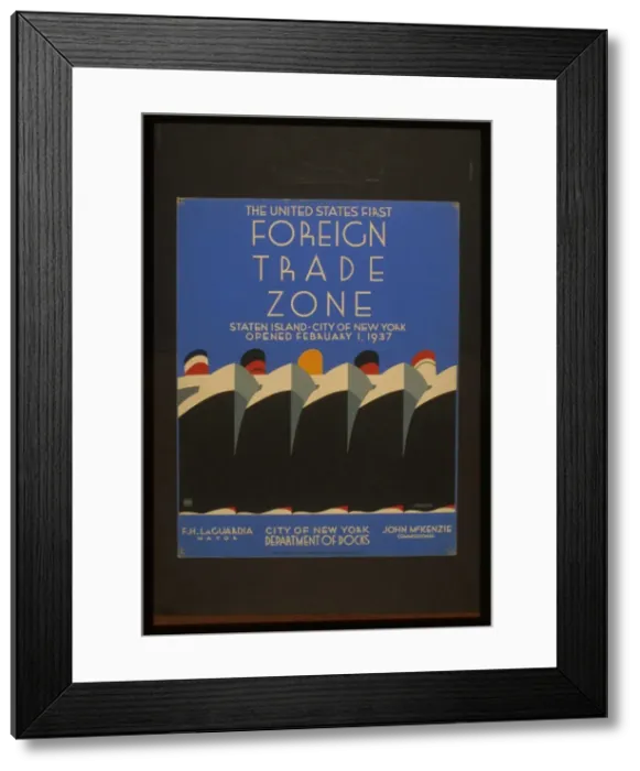 Framed Print : The United States first foreign trade zone Staten Island, C Framed Print : The United States first foreign trade zone Staten Island, C