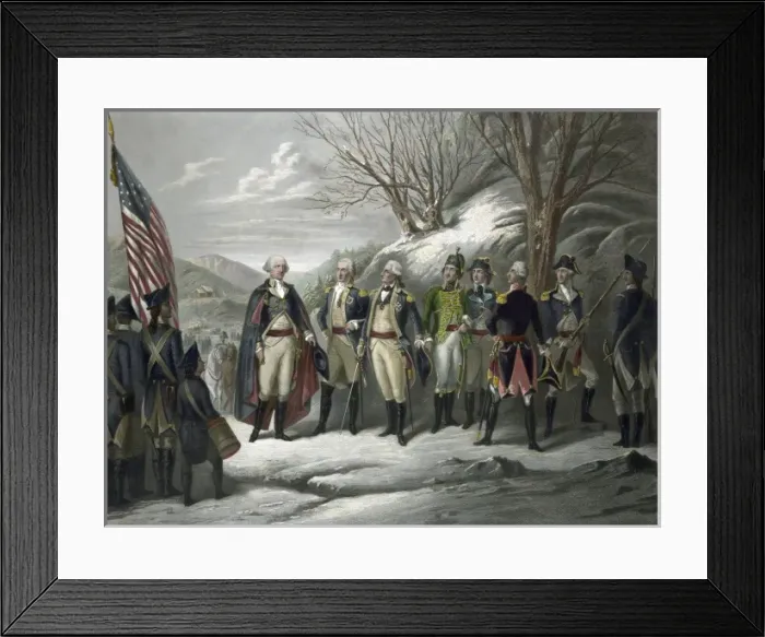 Framed Print : George Washington and his officers Framed Print : George Washington and his officers