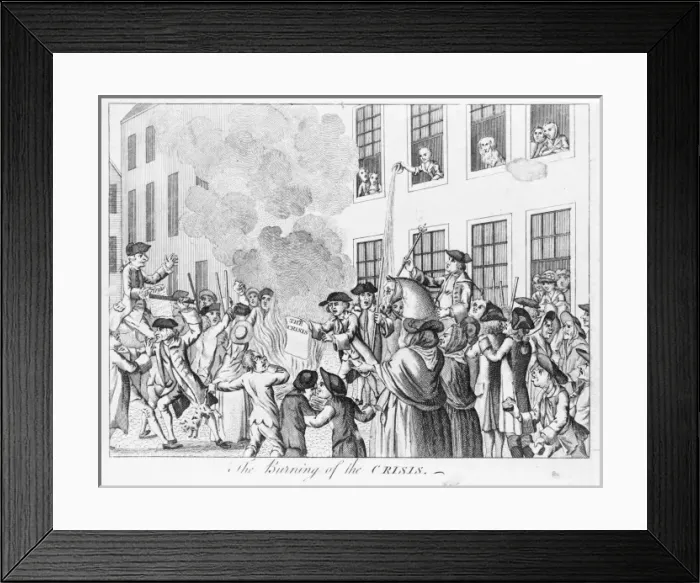 Framed Print : The burning of the Crisis Framed Print : The burning of the Crisis