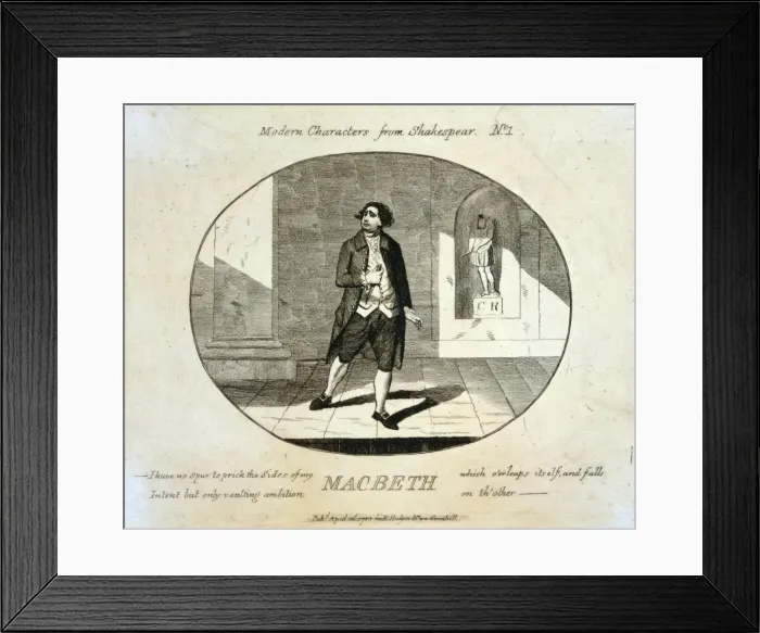 Framed Print : Modern characters from Shakespeare. Macbeth Framed Print : Modern characters from Shakespeare. Macbeth