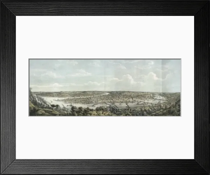 Framed Print : Pittsburgh, Allegheny & Birmingham Framed Print : Pittsburgh, Allegheny & Birmingham