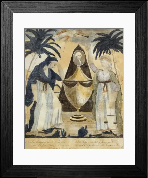 Framed Print : George Washington lived respected and fear d - died lamented Framed Print : George Washington lived respected and fear d - died lamented