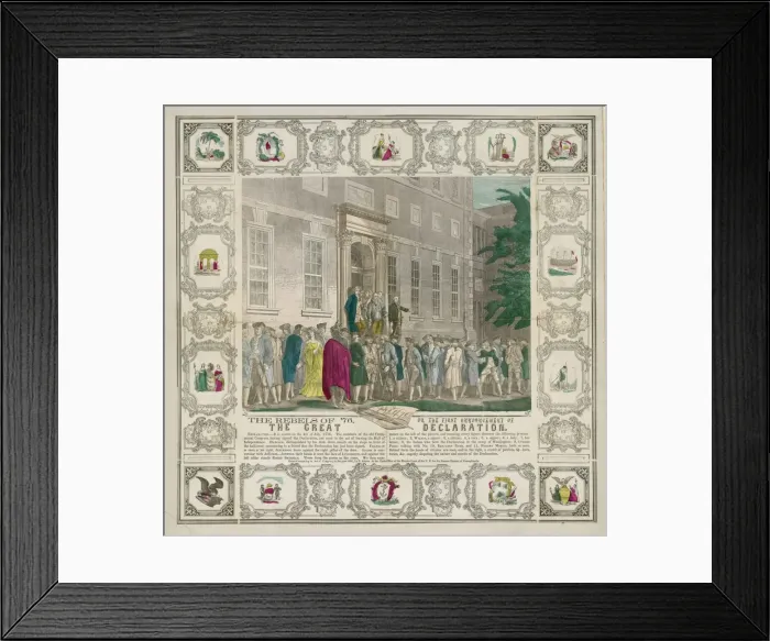 Framed Print : The rebels of 76--Or the first announcement of the great de Framed Print : The rebels of 76--Or the first announcement of the great de