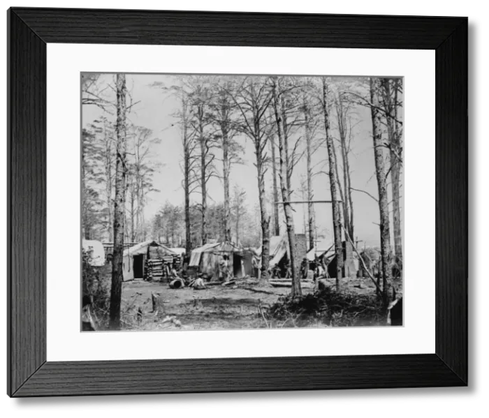 Framed Print : Headquarters Army of Potomac - Brandy Station, April 1864 -