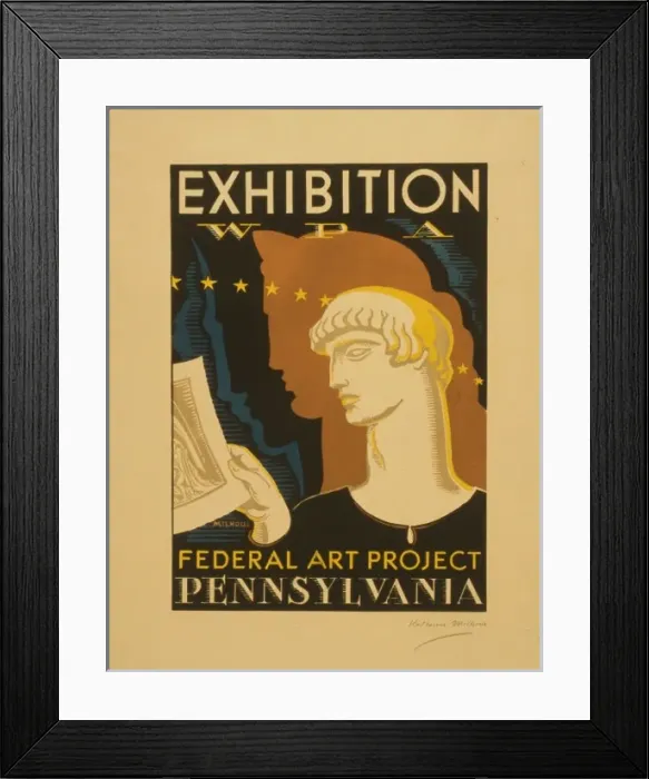 Framed Print : Exhibition WPA Federal Art Project Pennsylvania Framed Print : Exhibition WPA Federal Art Project Pennsylvania