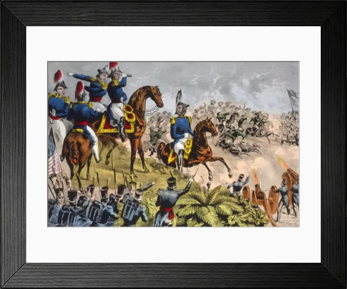 Framed Print : Genl. Taylor, at the Battle of Buena Vista Framed Print : Genl. Taylor, at the Battle of Buena Vista