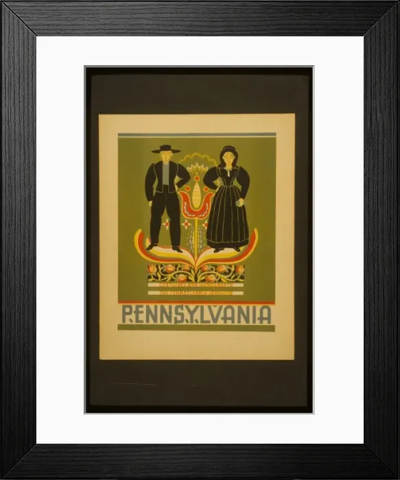 Framed Print : Pennsylvania Costumes and handicrafts, the Pennsylvania Germ Framed Print : Pennsylvania Costumes and handicrafts, the Pennsylvania Germ