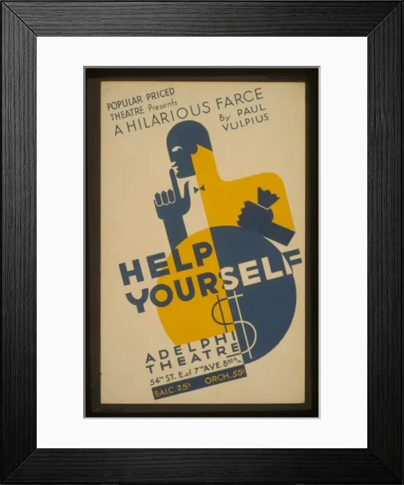 Framed Print : Popular Priced Theatre presents a hilarious farce by Paul Vu Framed Print : Popular Priced Theatre presents a hilarious farce by Paul Vu