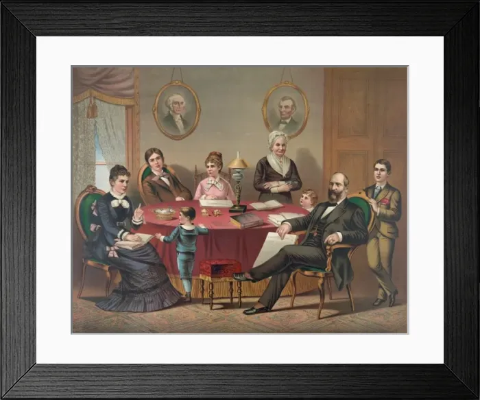 Framed Print : President Garfield family Framed Print : President Garfield family