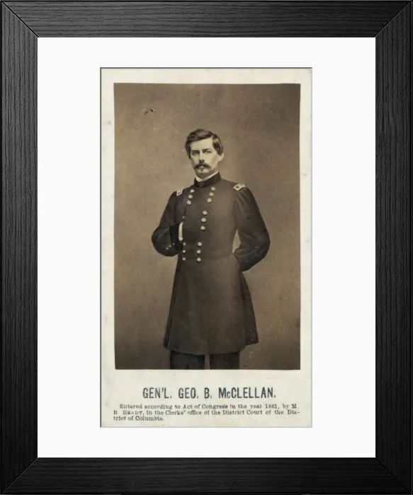 Framed Print : Gen l Geo. B. McClellan Framed Print : Gen l Geo. B. McClellan