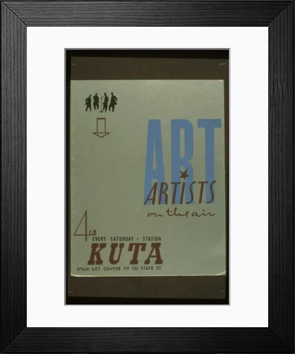 Framed Print : Art Artists on the air : 4 PM every Saturday, KUTA