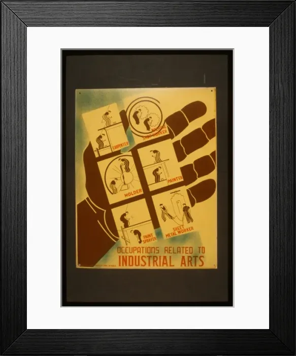 Framed Print : Occupations related to industrial arts Framed Print : Occupations related to industrial arts