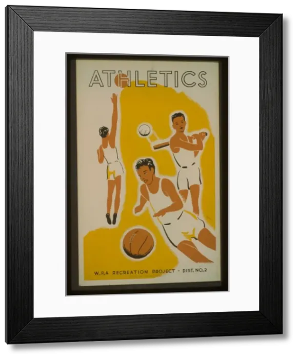 Framed Print : Athletics - WPA recreation project, Dist. No. 2