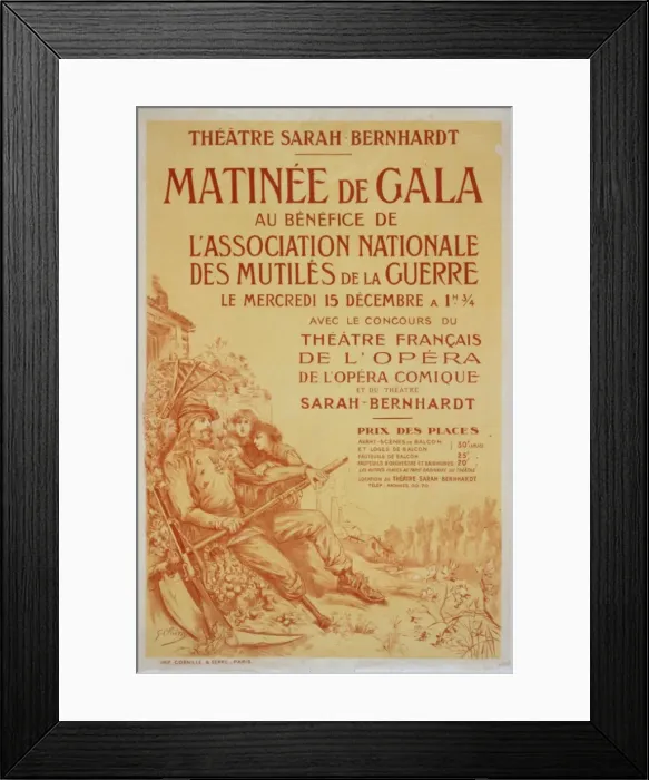 Framed Print : Matinee de gala au benefice de l Association Nationale de Mu Framed Print : Matinee de gala au benefice de l Association Nationale de Mu