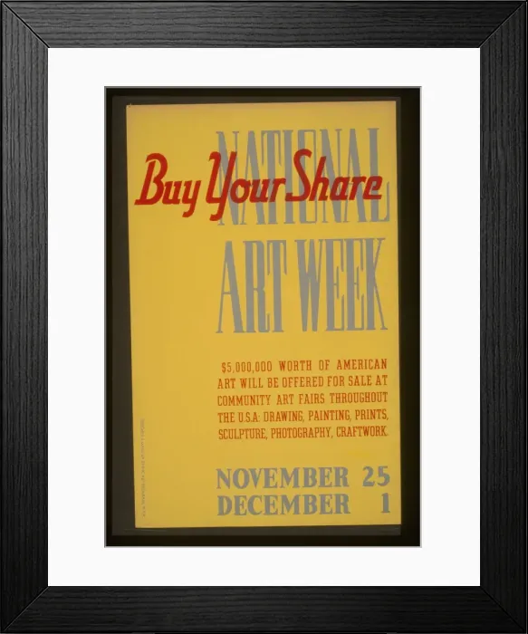 Framed Print : National Art Week Buy your share Framed Print : National Art Week Buy your share