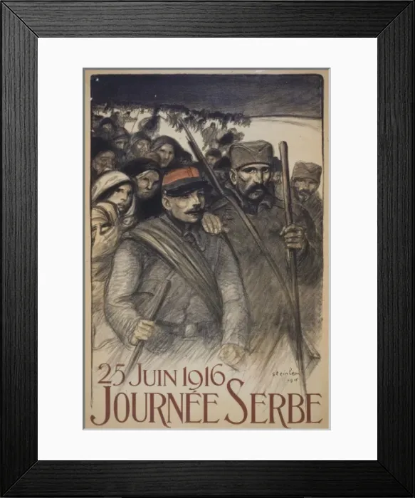 Framed Print : Journee Serbe. 25 Juin 1916 Framed Print : Journee Serbe. 25 Juin 1916