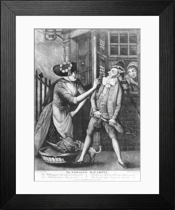 Framed Print : The enraged macaroni Framed Print : The enraged macaroni