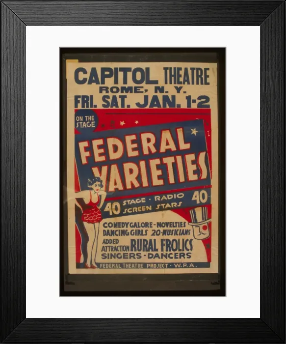 Framed Print : Federal Varieties 40 stage, radio, screen stars : Comedy gal Framed Print : Federal Varieties 40 stage, radio, screen stars : Comedy gal