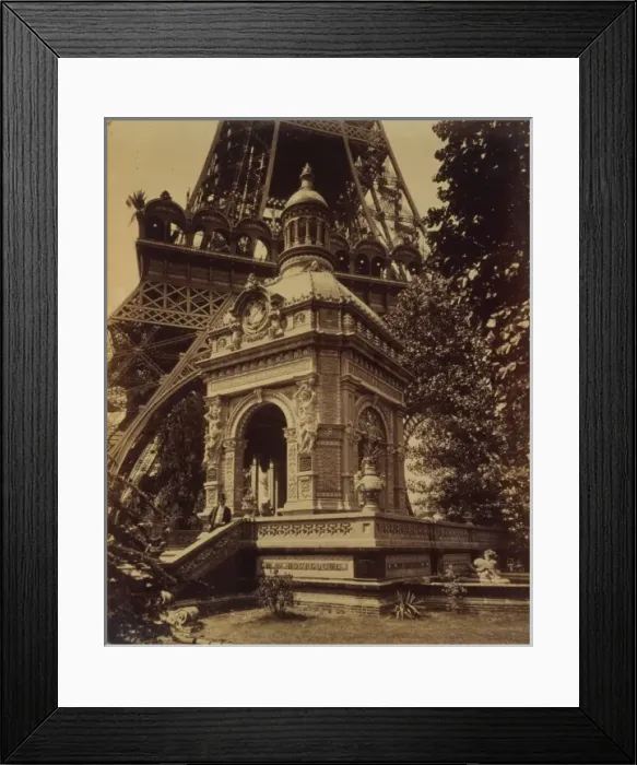 Framed Print : Pavilion Perusson, exhibit of bricks, enamels, terre-cotta a Framed Print : Pavilion Perusson, exhibit of bricks, enamels, terre-cotta a