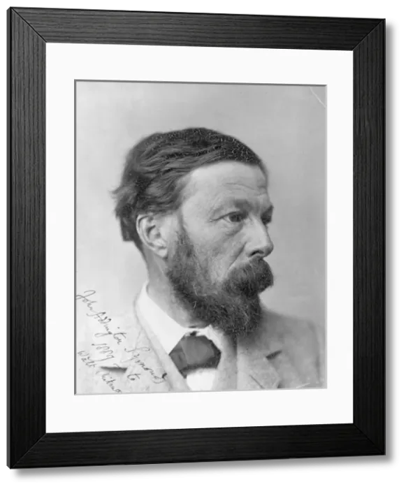 Framed Print : John Addington Symonds, head-and-shoulders portrait, facing Framed Print : John Addington Symonds, head-and-shoulders portrait, facing