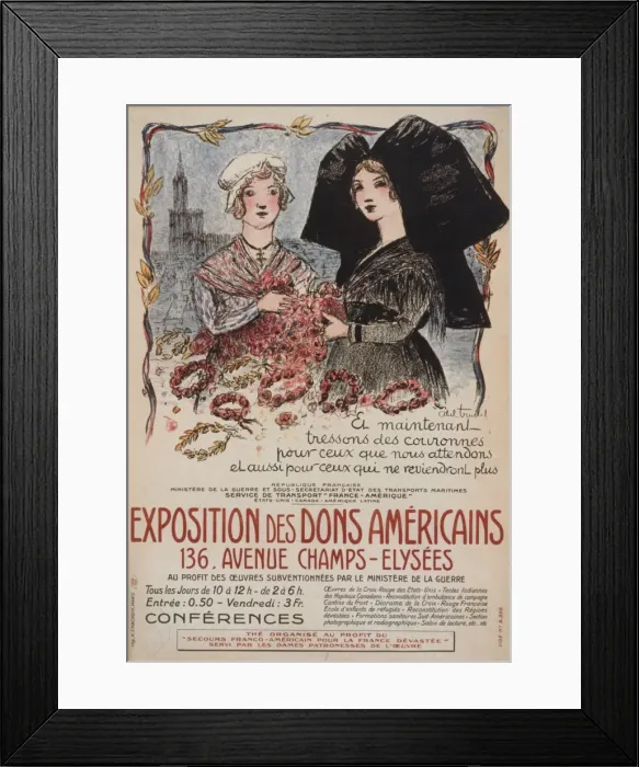 Framed Print : Exposition des dons americains Framed Print : Exposition des dons americains