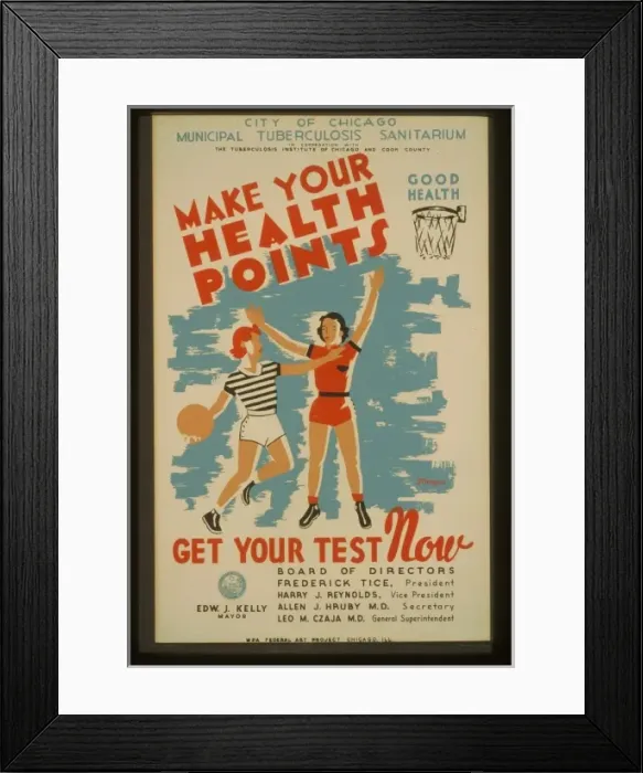 Framed Print : Make your health points - get your test now Framed Print : Make your health points - get your test now