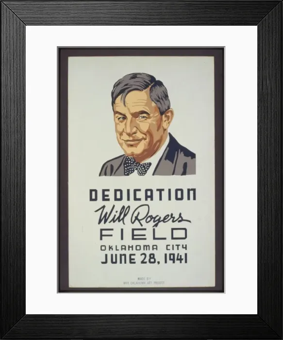 Framed Print : Dedication, Will Rogers Field, Oklahoma City, June 28, 1941 Framed Print : Dedication, Will Rogers Field, Oklahoma City, June 28, 1941