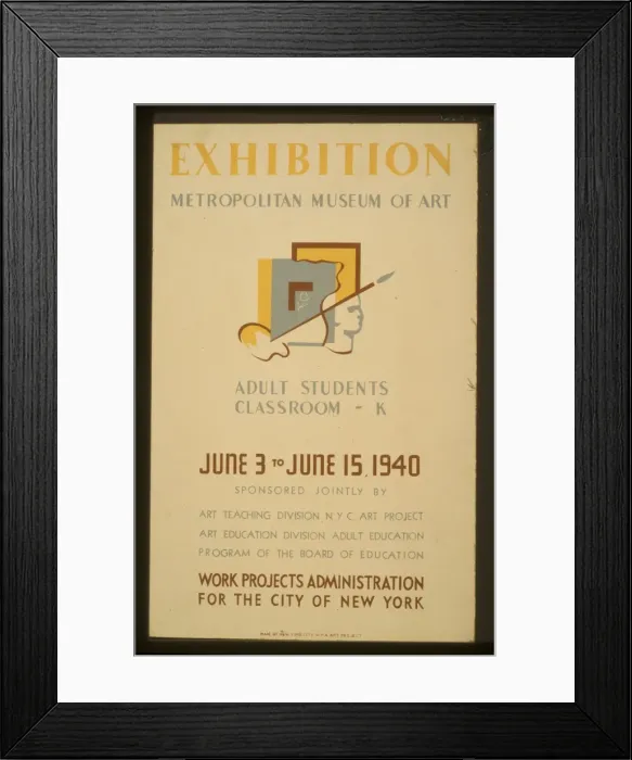 Framed Print : Exhibition - Metropolitan Museum of Art Adult students class Framed Print : Exhibition - Metropolitan Museum of Art Adult students class