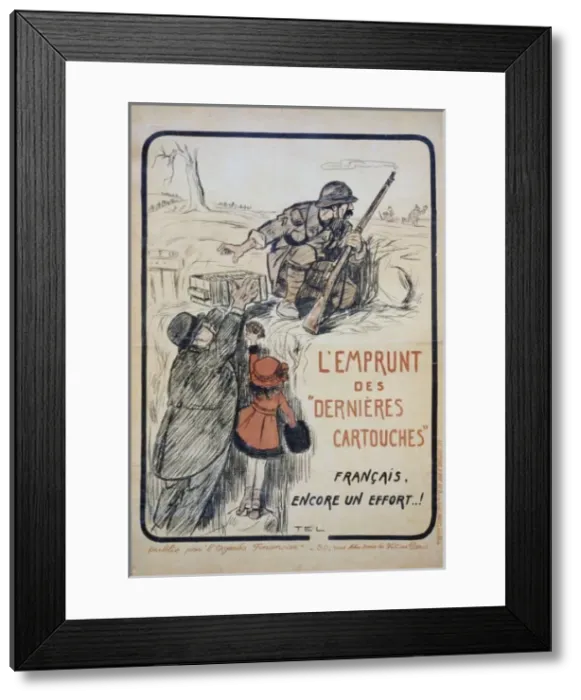 Framed Print : L Emprunt des Dernieres Cartouches. Francais, encore un ef Framed Print : L Emprunt des Dernieres Cartouches. Francais, encore un ef