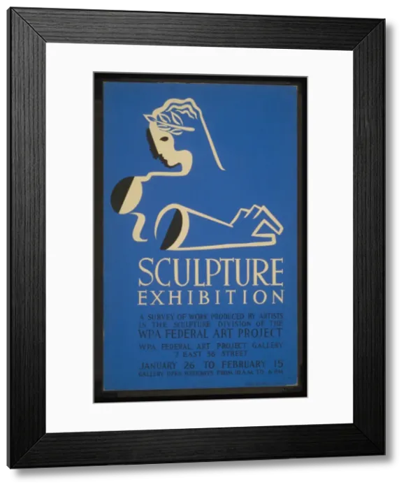Framed Print : Sculpture exhibition A survey of work produced by artists in Framed Print : Sculpture exhibition A survey of work produced by artists in