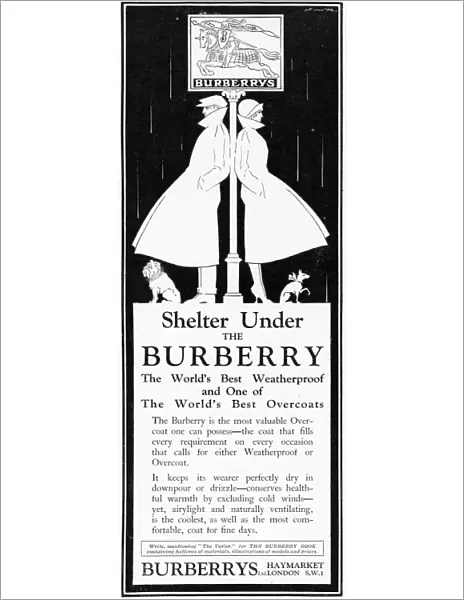 Advert for Burberry weatherproof coats 1927