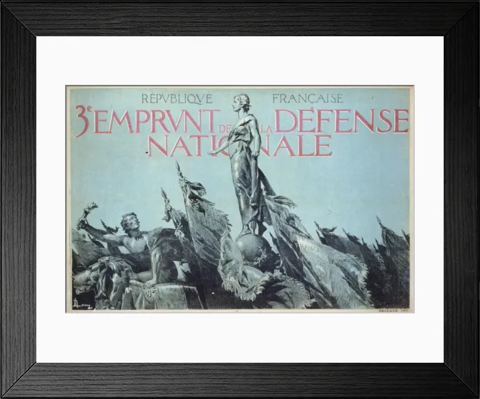 Framed Print : Republique Francaise. 3e Emprunt de la Defense Nationale Framed Print : Republique Francaise. 3e Emprunt de la Defense Nationale