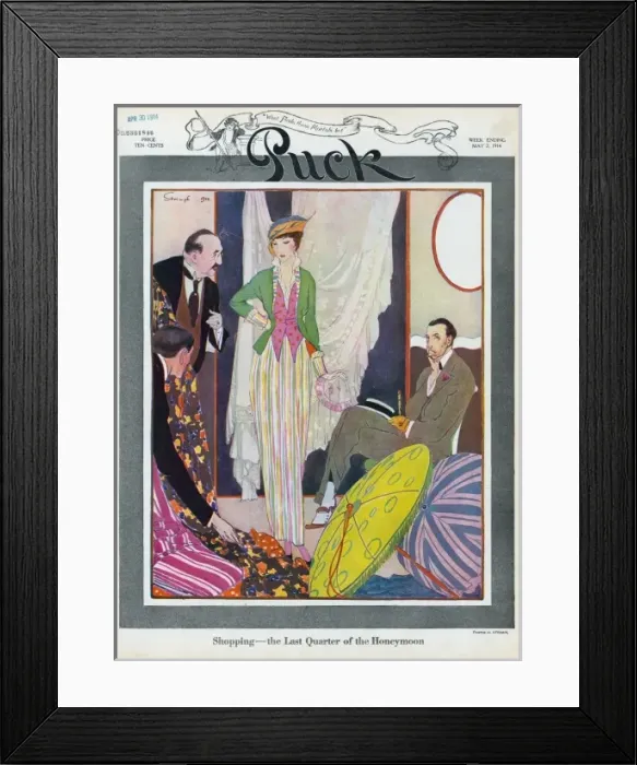 Framed Print : Shopping - the last quarter of the honeymoon Framed Print : Shopping - the last quarter of the honeymoon