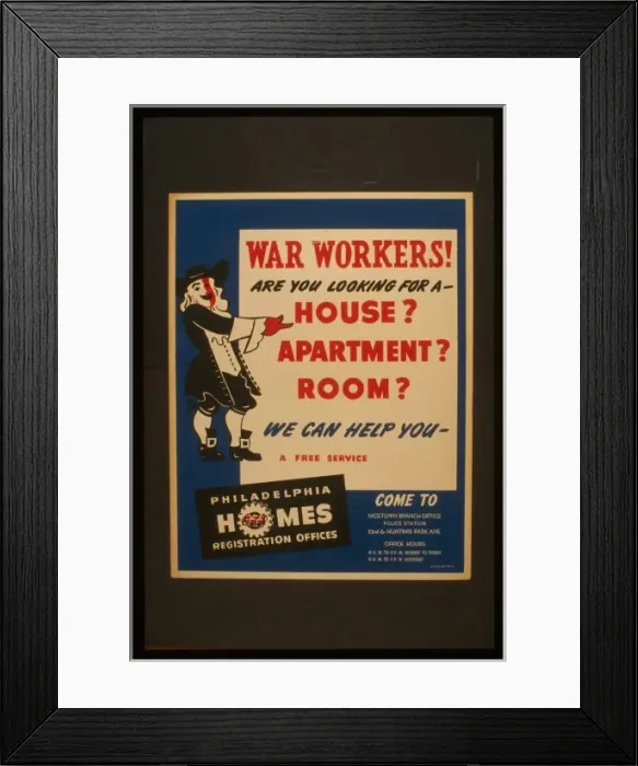 Framed Print : War workers! are you looking for a - house? apartment? room? Framed Print : War workers! are you looking for a - house? apartment? room?