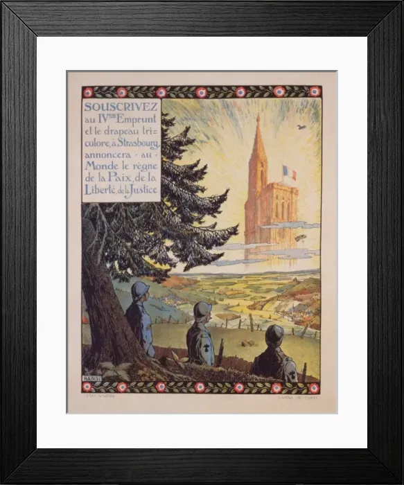 Framed Print : Souscrivez au IVeme Emprunt et le drapeau tricolore, ?tra Souscrivez au IVeme Emprunt et le drapeau tricolore, ? Framed Print : Souscrivez au IVeme Emprunt et le drapeau tricolore, ?tra Souscrivez au IVeme Emprunt et le drapeau tricolore, ?
