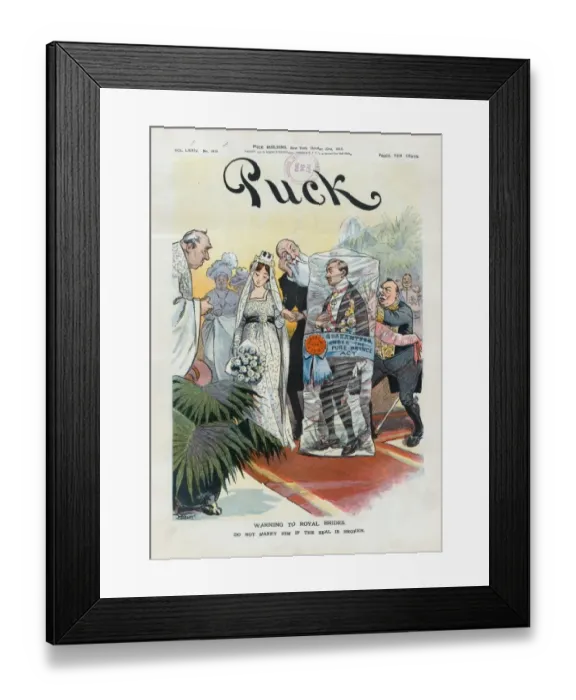 Framed Print : Warning to royal brides. Do not marry him if the seal is bro Framed Print : Warning to royal brides. Do not marry him if the seal is bro