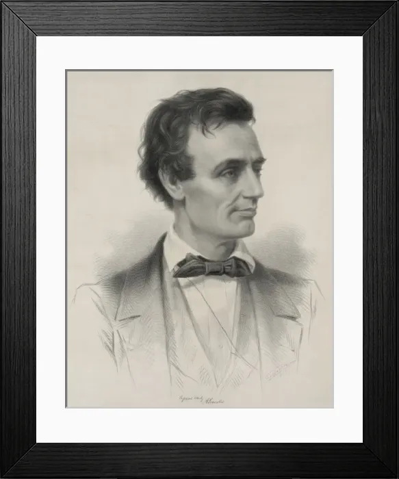 Framed Print : Hon. Abraham Lincoln, Republican candidate for the presidenc Framed Print : Hon. Abraham Lincoln, Republican candidate for the presidenc