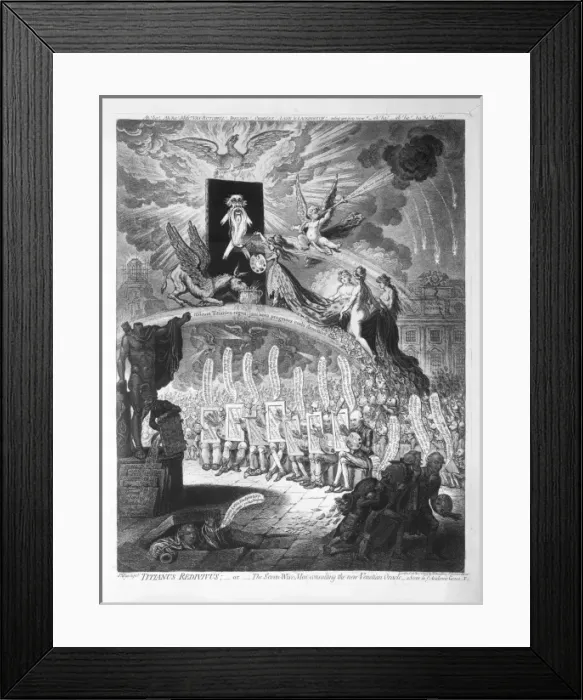 Framed Print : Titianus redivivus; -or-the seven-wise-men consulting the new Framed Print : Titianus redivivus; -or-the seven-wise-men consulting the new