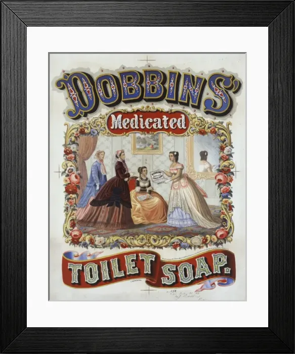 Framed Print : Dobbins medicated toilet soap Framed Print : Dobbins medicated toilet soap