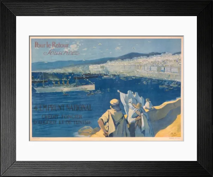 Framed Print : Pour le retour, souscrivez. 4e Emprunt National. Credit Fonc Framed Print : Pour le retour, souscrivez. 4e Emprunt National. Credit Fonc